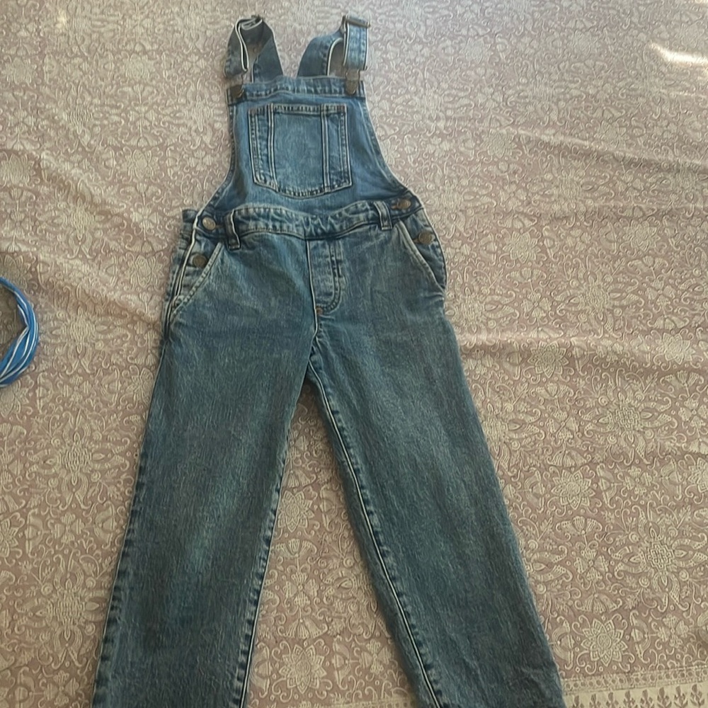 Girls CrewCuts (J Crew) denim overalls size 6